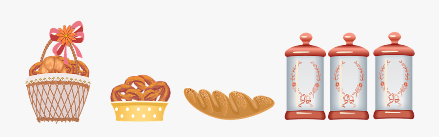 Pantry, Food, Cannister, Bread, Garden - Pretzel, Transparent Clipart