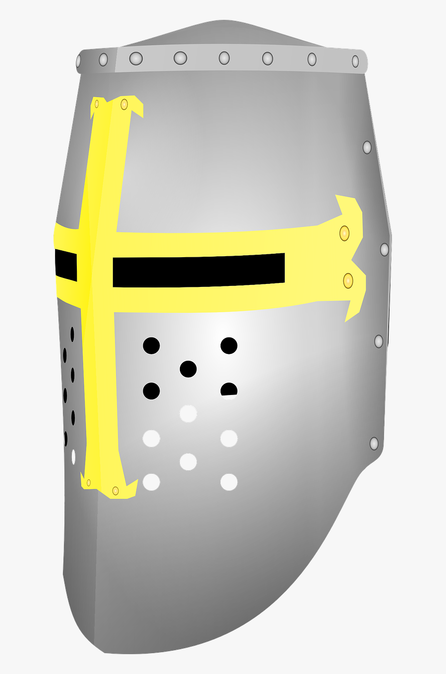 Crusader Great Helmet - Crusader Helmet Transparent Background, Transparent Clipart