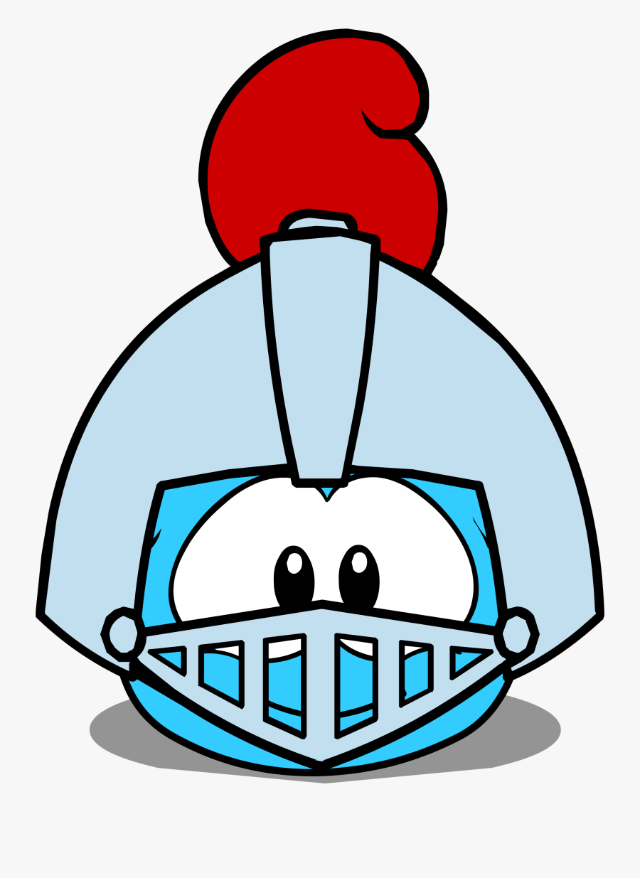 Puffle Hats Knight Helmet Id 81 Igloo - Club Penguin Puffle Hat, Transparent Clipart
