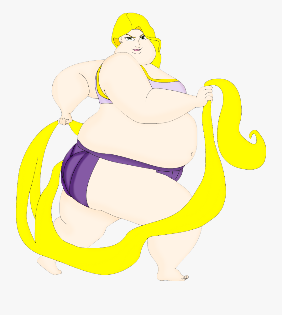 Sumo Rapunzel By Artist-srf - Sumo Rapunzel, Transparent Clipart