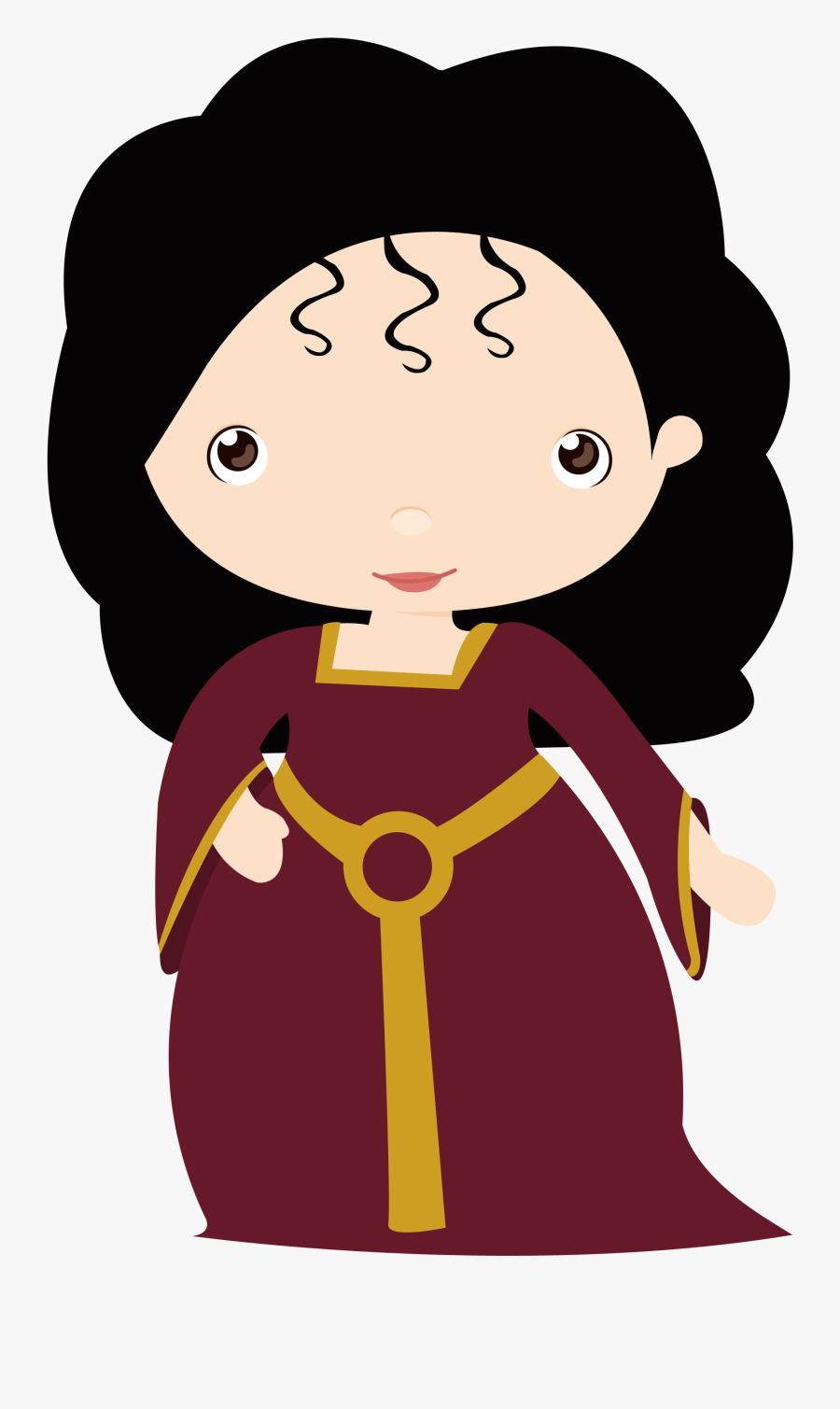 Madre Gothel Cute, Transparent Clipart