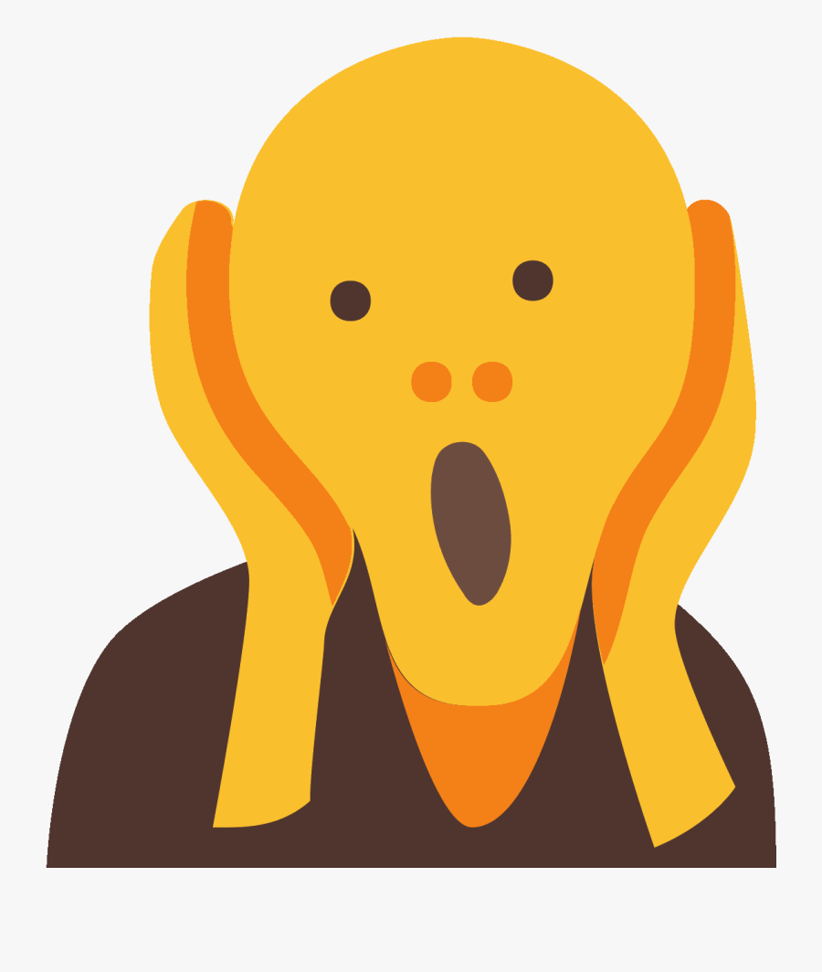 Clip Free Covering Ears With Hands Clipart - Edvard Munch The Scream Icon, Transparent Clipart