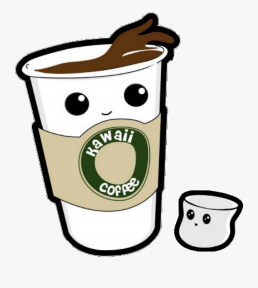 #kawaii #coffee #sugar #drink #latte - Kawaii Coffee Cup, Transparent Clipart
