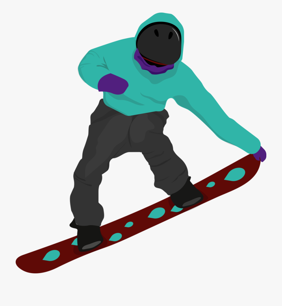 Snowboard Clipart Olympic Snowboarding - Transparent Snowboarder, Transparent Clipart