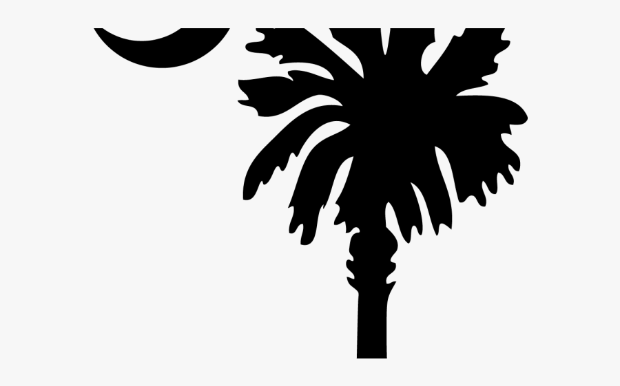 Sc Palm Tree Silhouette, Transparent Clipart