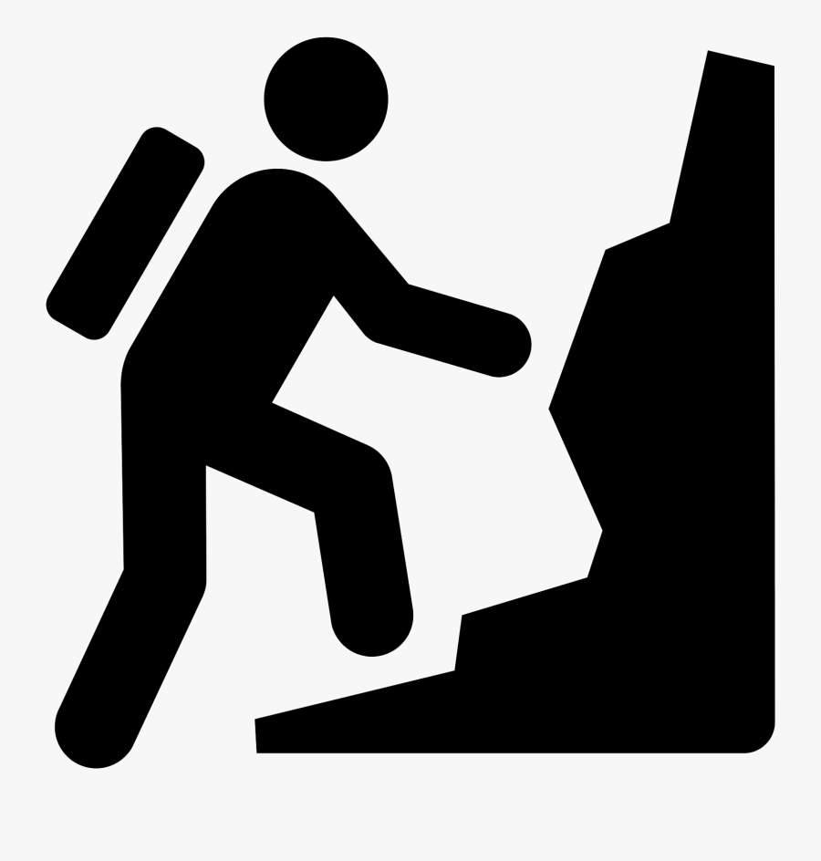 Mountain Climbing Icon Free, Transparent Clipart