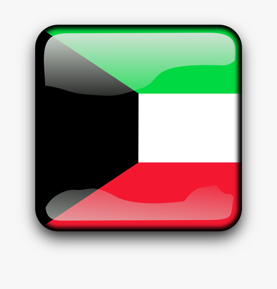 علم الكويت مربع, Transparent Clipart