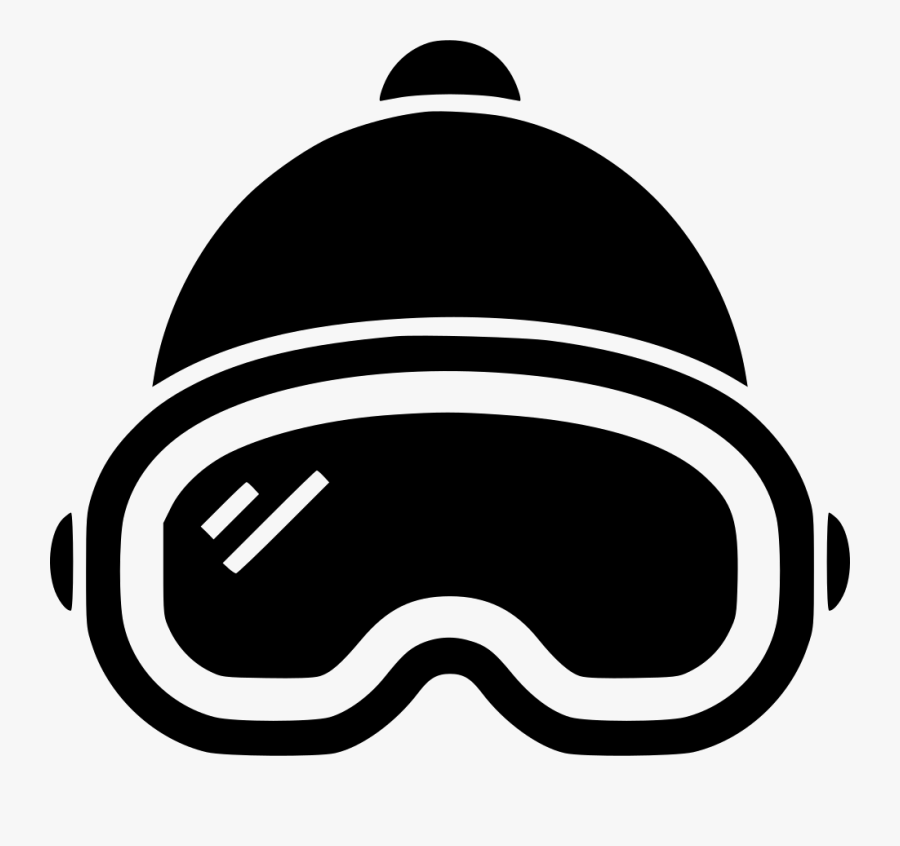 Jpg Skiier Goggles And Beanie - Ski Goggles Icon Png, Transparent Clipart