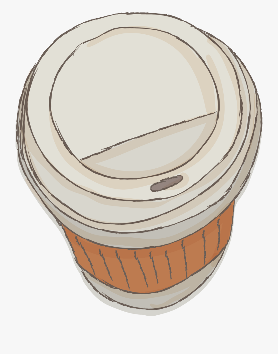 Coffee Tea Cappuccino Espresso Latte - Circle, Transparent Clipart