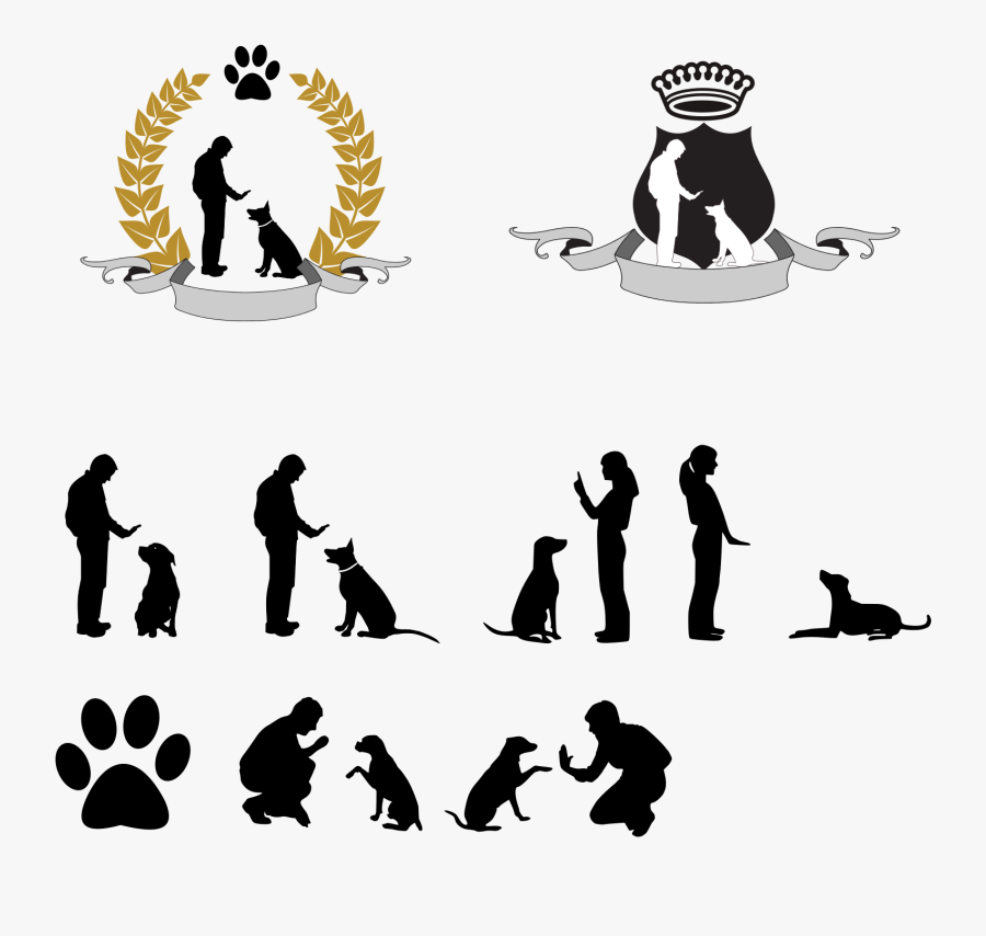 Dog Trainer Clipart - Dog Training Vector, Transparent Clipart