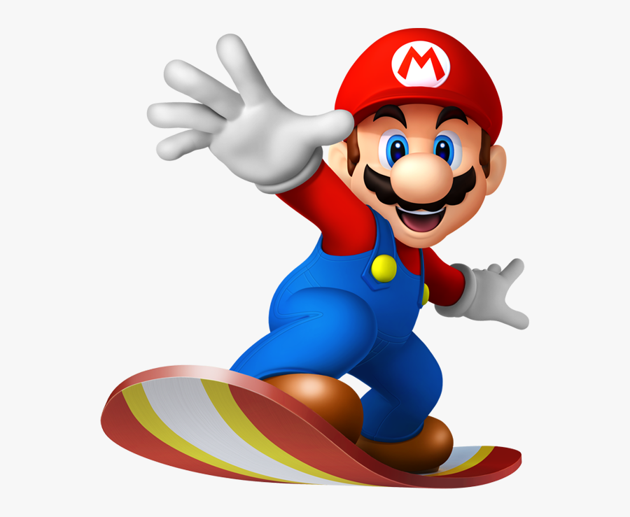 Clip Art Library Stock Official Art - Mario And Sonic At The Olympic Winter Games Mario, Transparent Clipart
