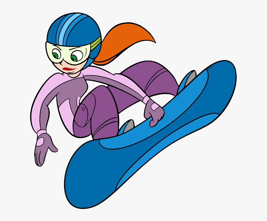 Kim Possible Snowboarding, Transparent Clipart
