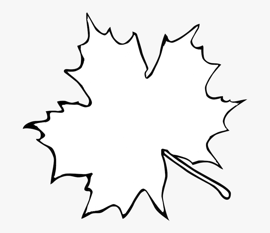 Leaf Outline Maple Free Clip Art Transparent Png - Maple Leaf Outline Png, Transparent Clipart