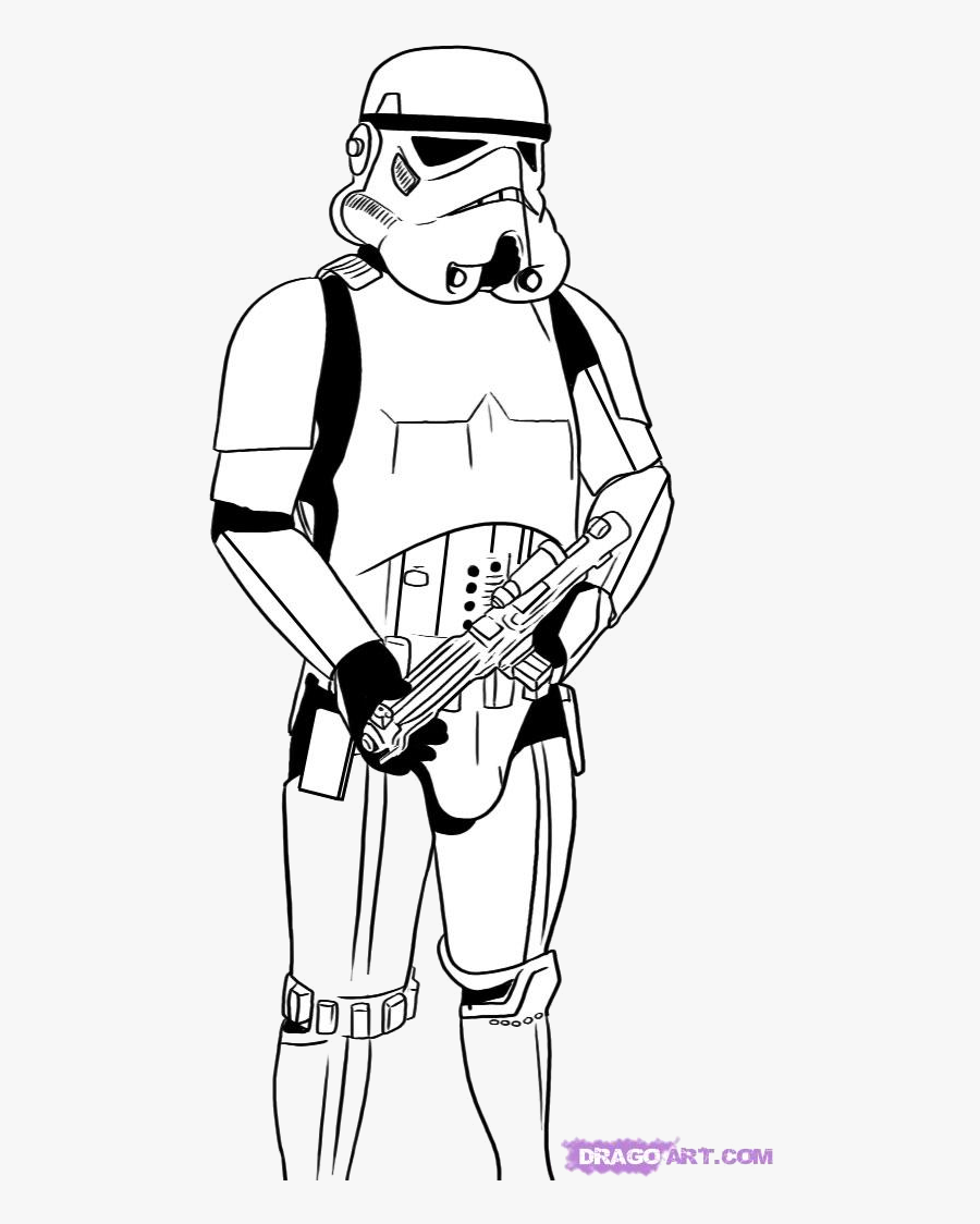 Stormtrooper Clipart Clip Art Free On Transparent Png - Star Wars Stormtrooper Drawing, Transparent Clipart