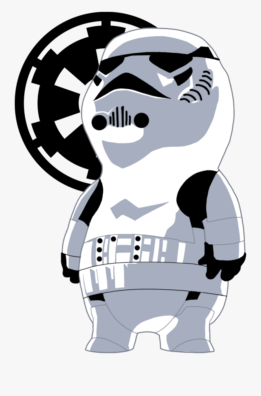 Transparent Storm Trooper Clipart - Imperial Icon Star Wars, Transparent Clipart