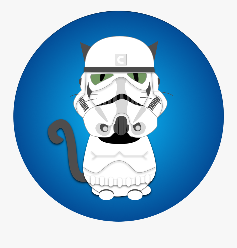 Cat Storm Trooper Clipart - Cartoon, Transparent Clipart