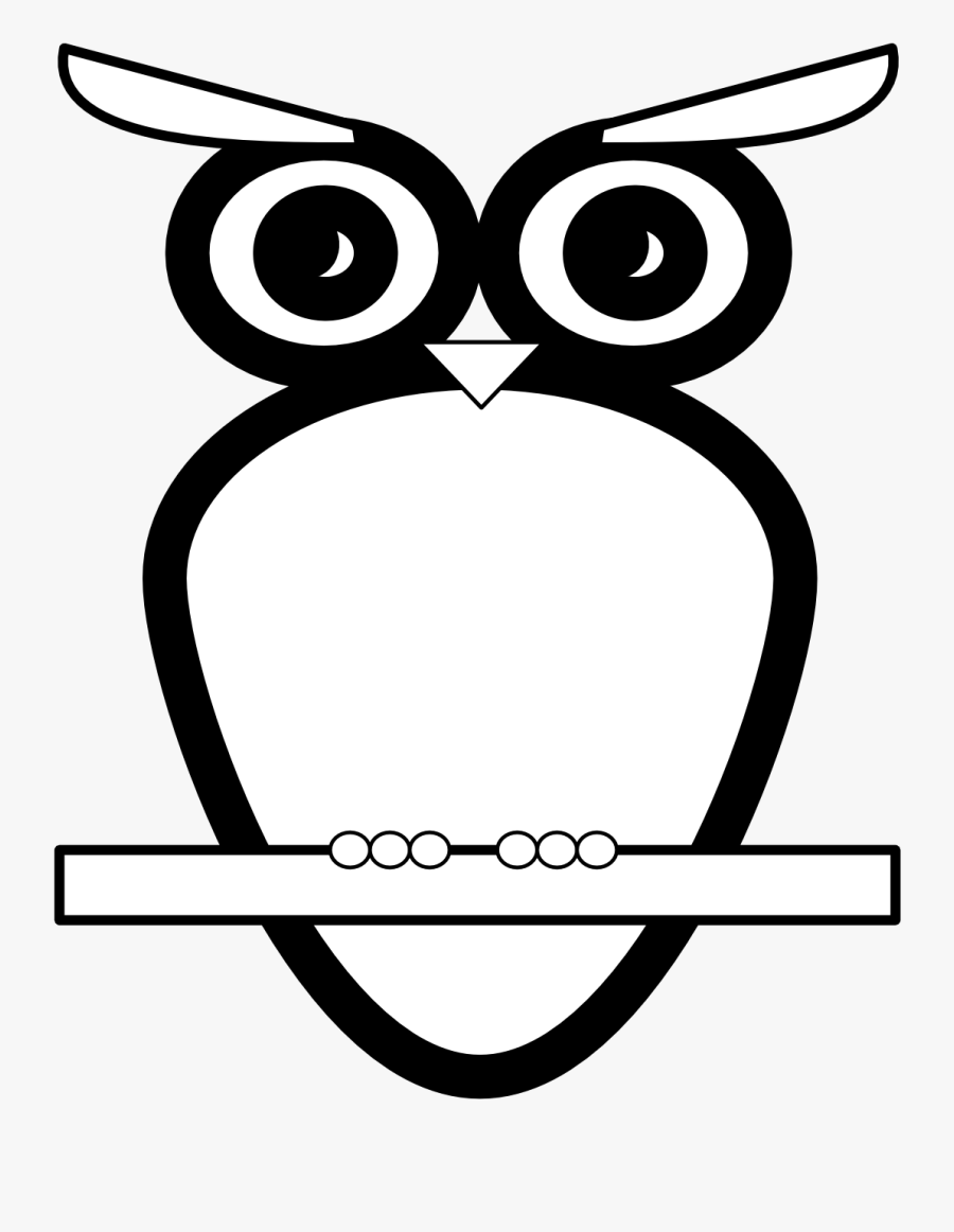 Owl Sit Line Vector, Transparent Clipart