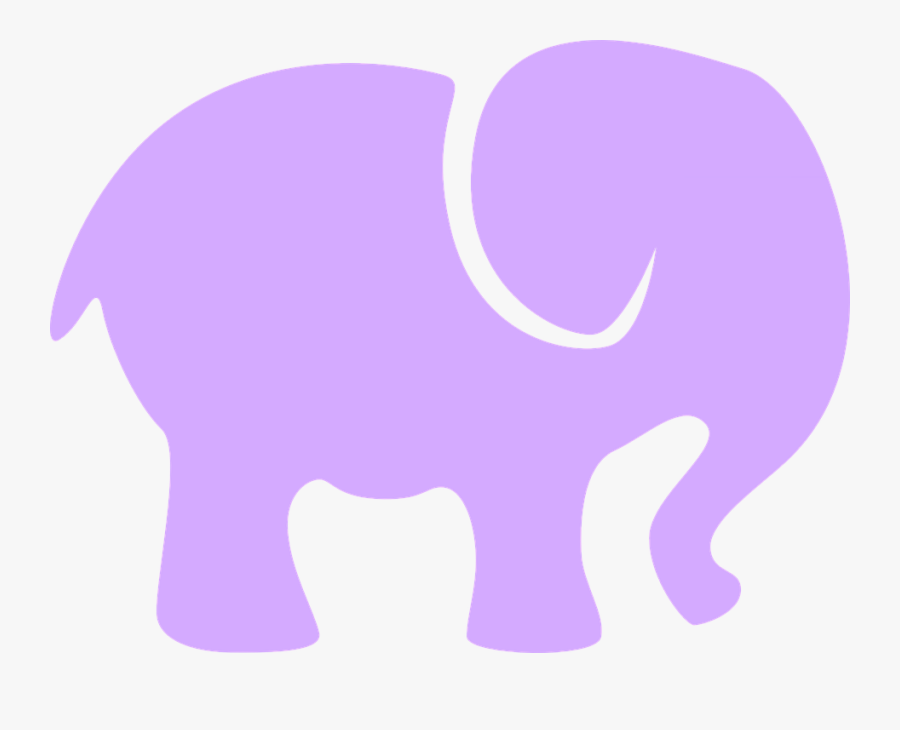 Elephant, Baby, Decoration, Silhouette, Design, Gray - Purple Elephant Clip Art, Transparent Clipart