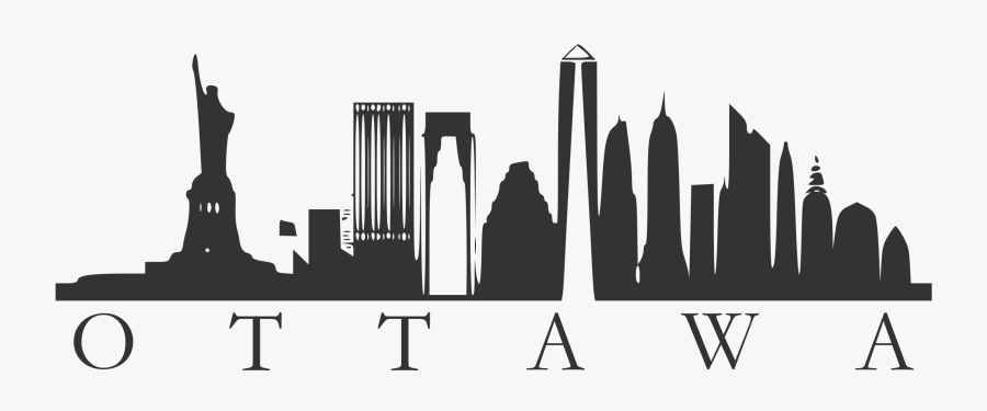Ottawa Silhouette Clipart , Png Download - New York Skyline Vector Art, Transparent Clipart