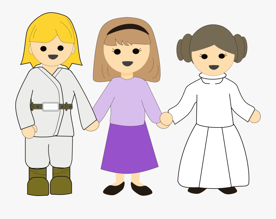 Star Wars Clipart Stormtrooper - Enfants Tenant La Main Png, Transparent Clipart
