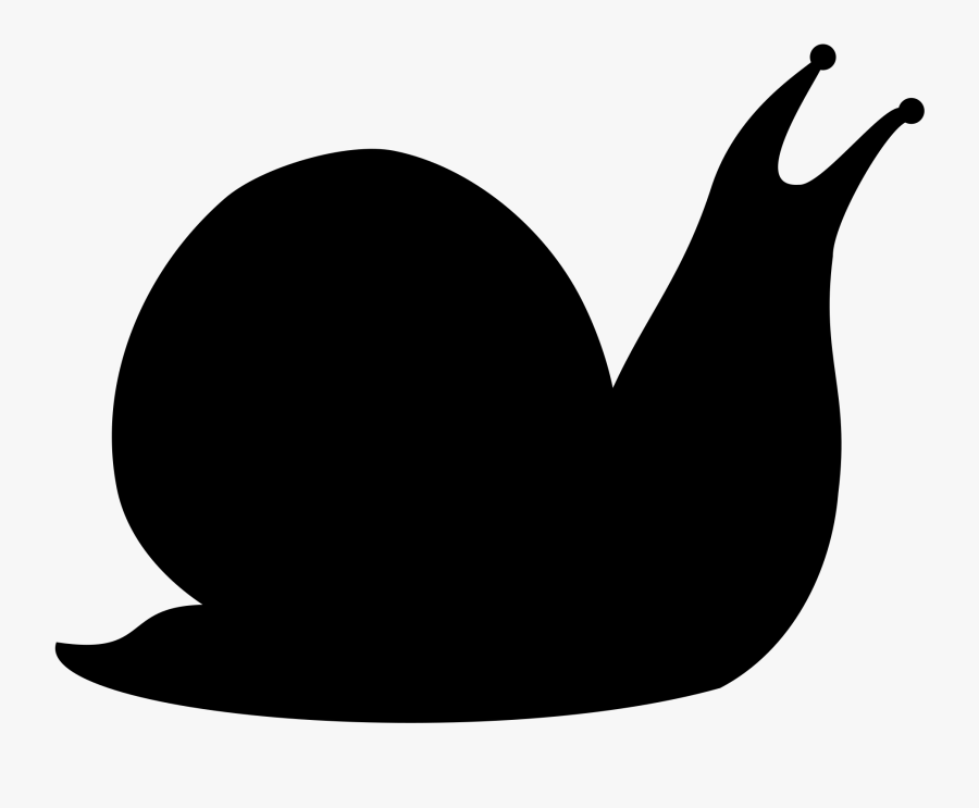 Snail Clipart Silhouette - Snail Silhouette Clipart, Transparent Clipart