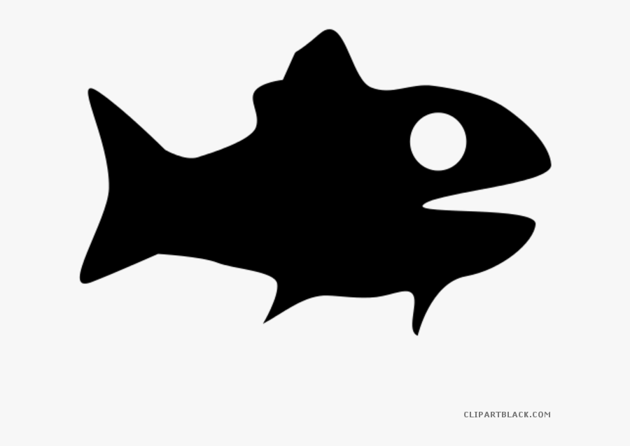 Fish Silhouette Clipart - Silhueta Peixinho Png, Transparent Clipart