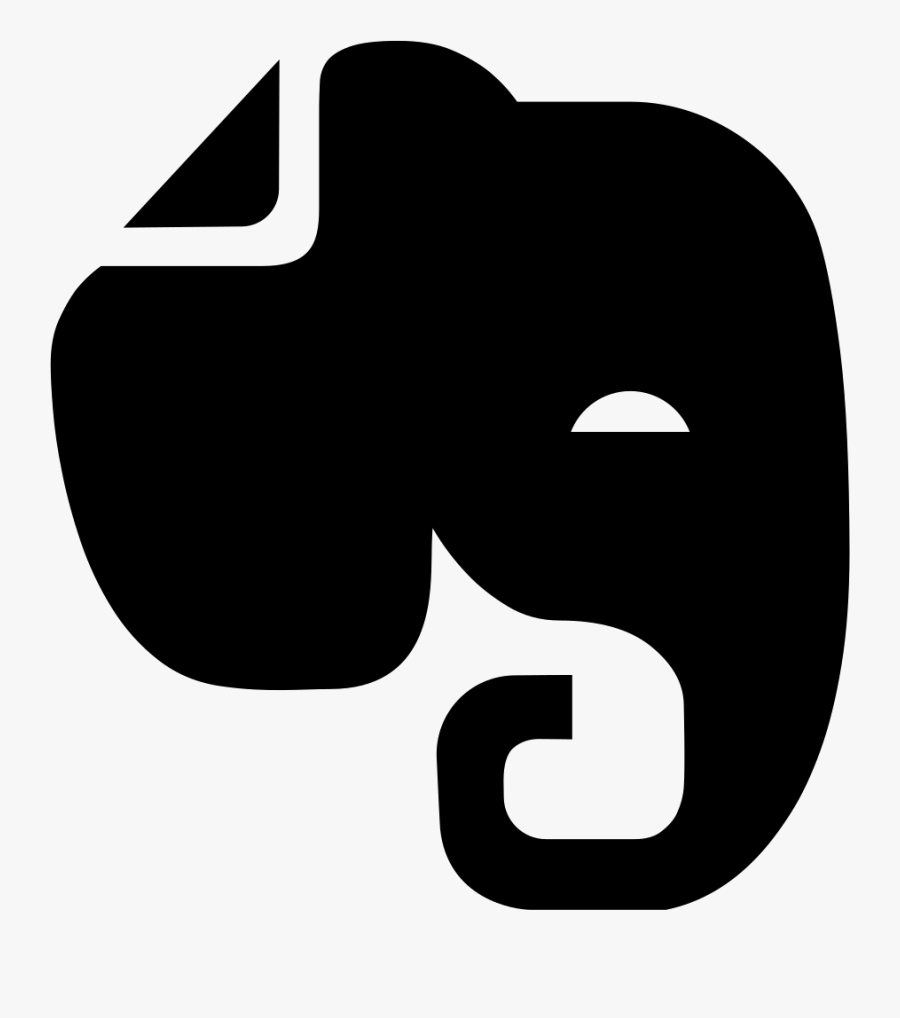 Clip Art Elephant Head Silhouette - Elephant Head Logo, Transparent Clipart