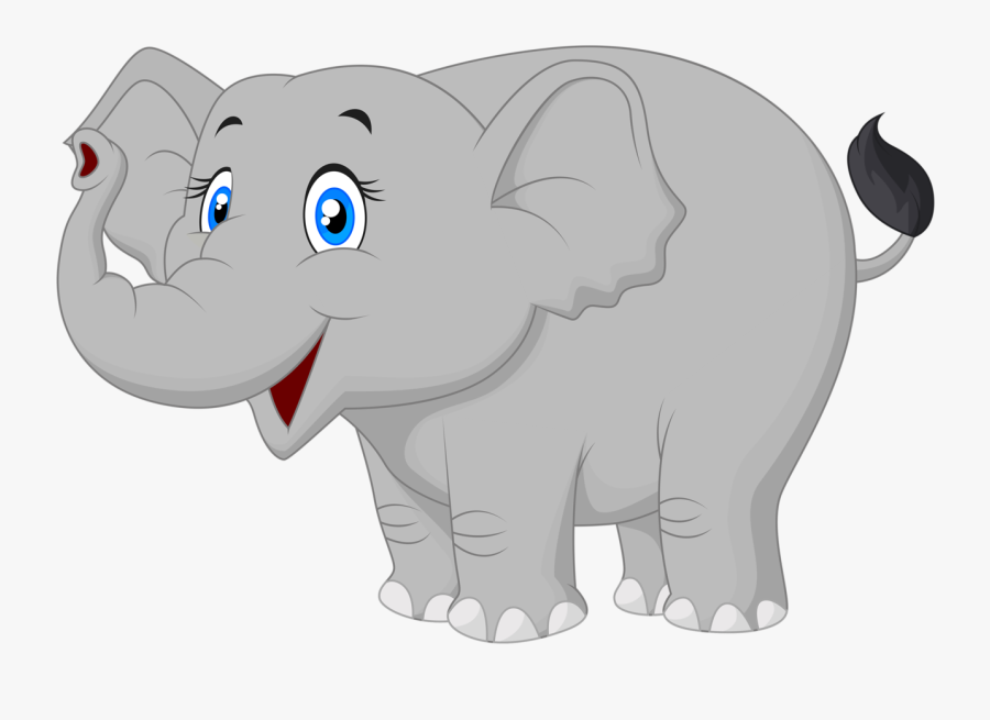 Cartoon Elephant Vector [преобразованный] - Elephant Cartoon Images Png, Transparent Clipart