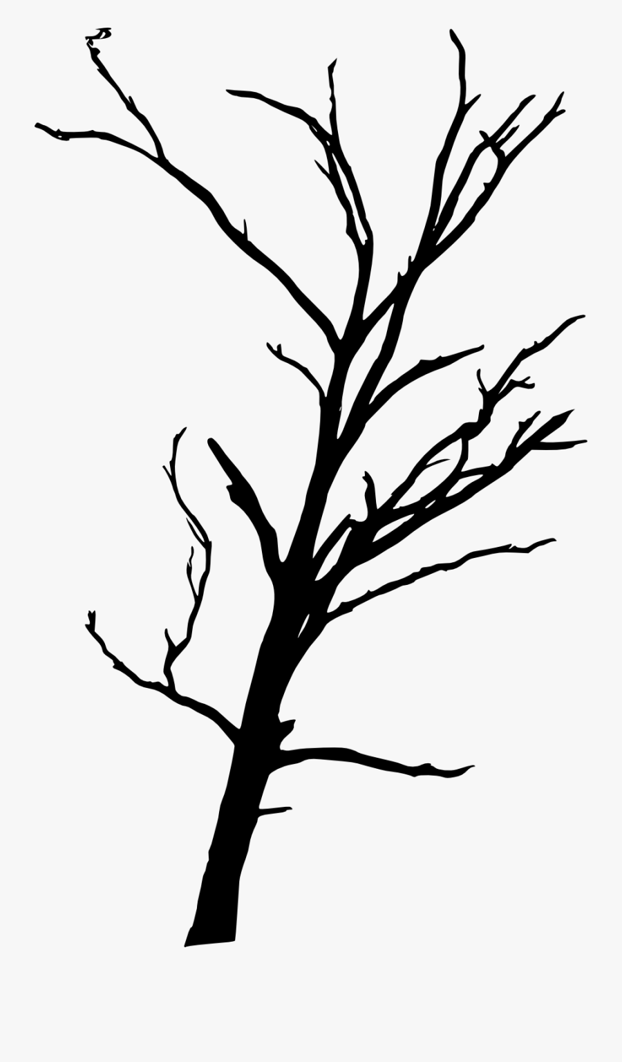 Simple Silhouette At Getdrawings - Dead Trees Transparent Background, Transparent Clipart