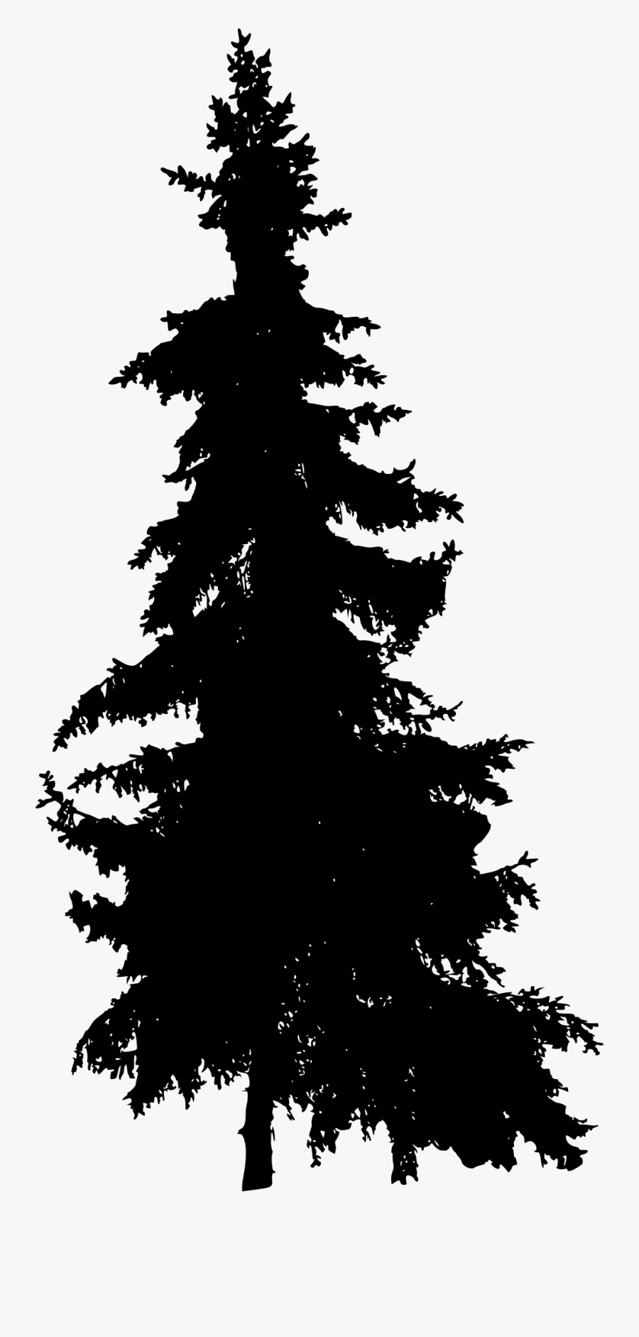 Pine Tree Silhouette 3 - Pine Tree Silhouette Png, Transparent Clipart