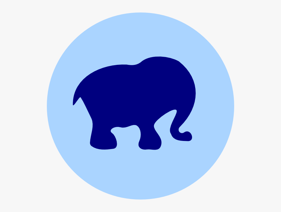 Silueta Animada De Elefante, Transparent Clipart
