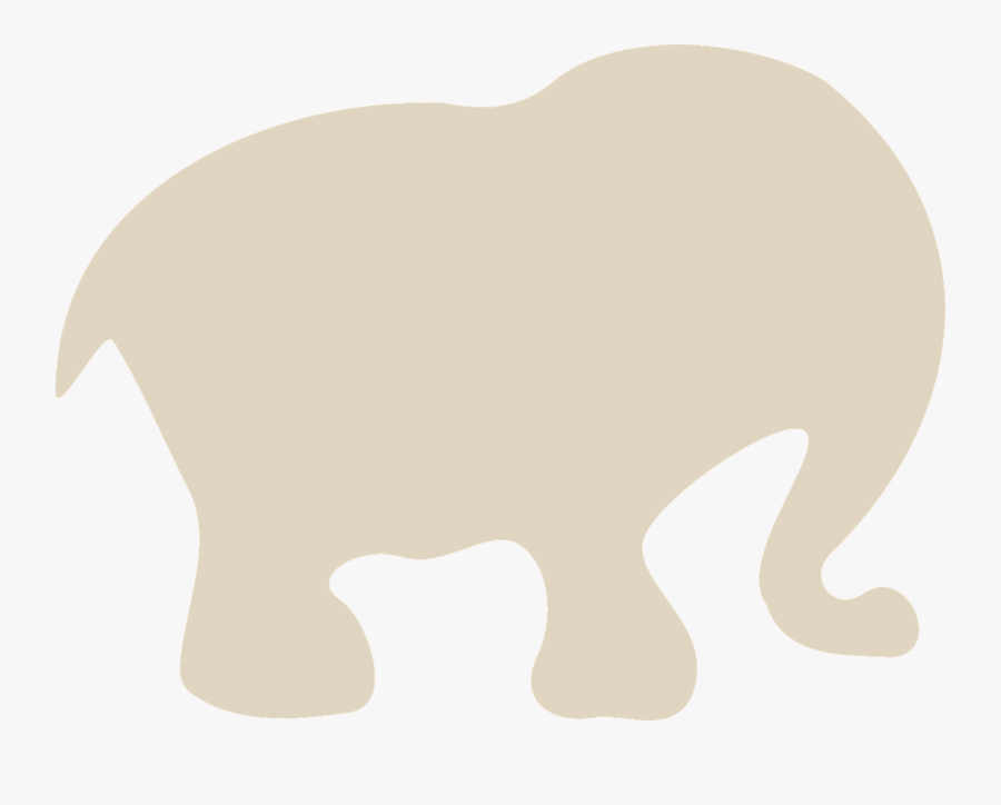 Elephant Cartoon Silhouette Free Picture - Silueta Elefante Bebe Png, Transparent Clipart