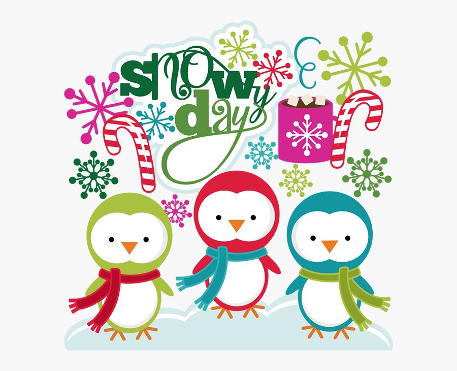 Snowy Day Svg Cutting Files Christmas Svg Cuts Snow - Cartoon, Transparent Clipart