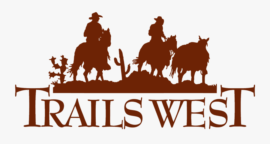 Trails West Gate Company - Silhouette, Transparent Clipart