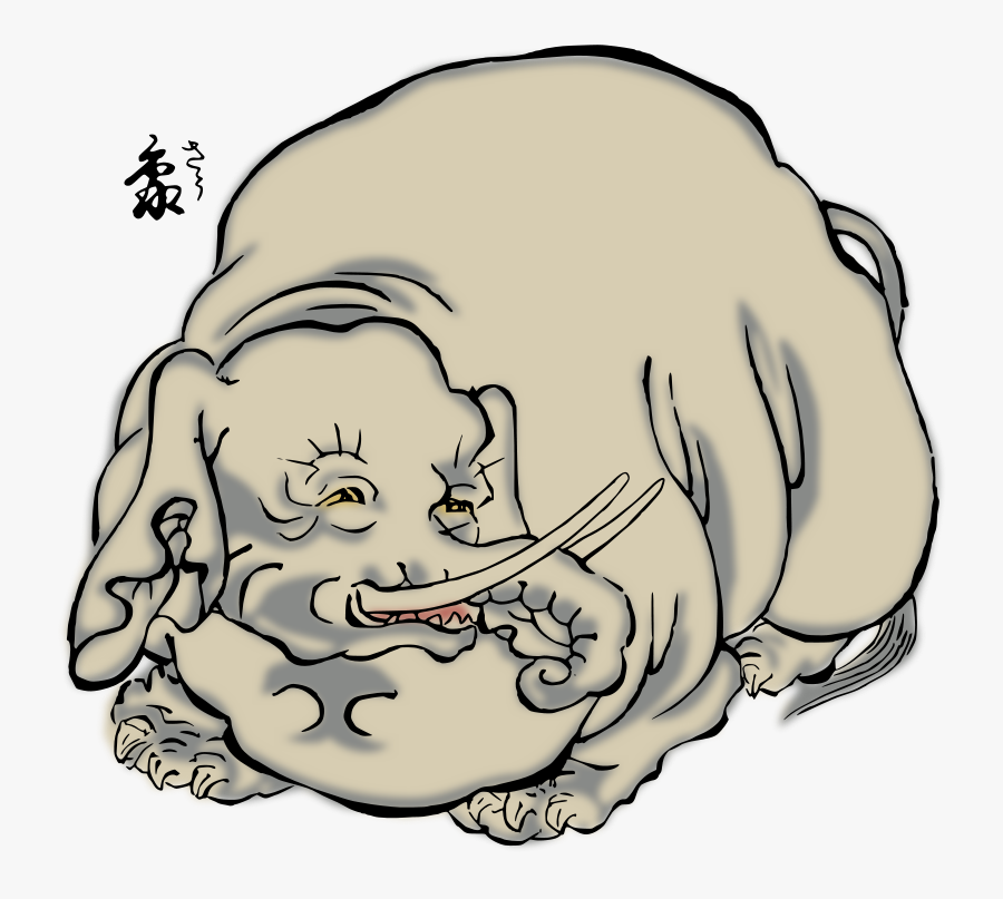 Cartoon Elephant Silhouette Clip Art Download - Elephant, Transparent Clipart