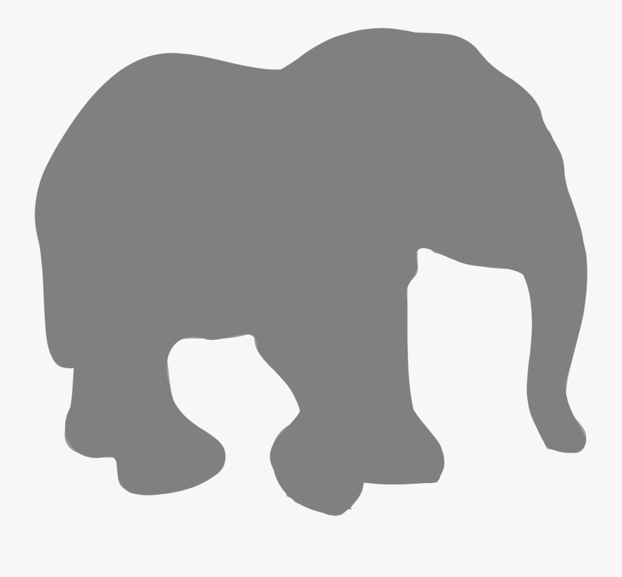 Silhouette Animaux 09 Clip Arts - African Elephant, Transparent Clipart