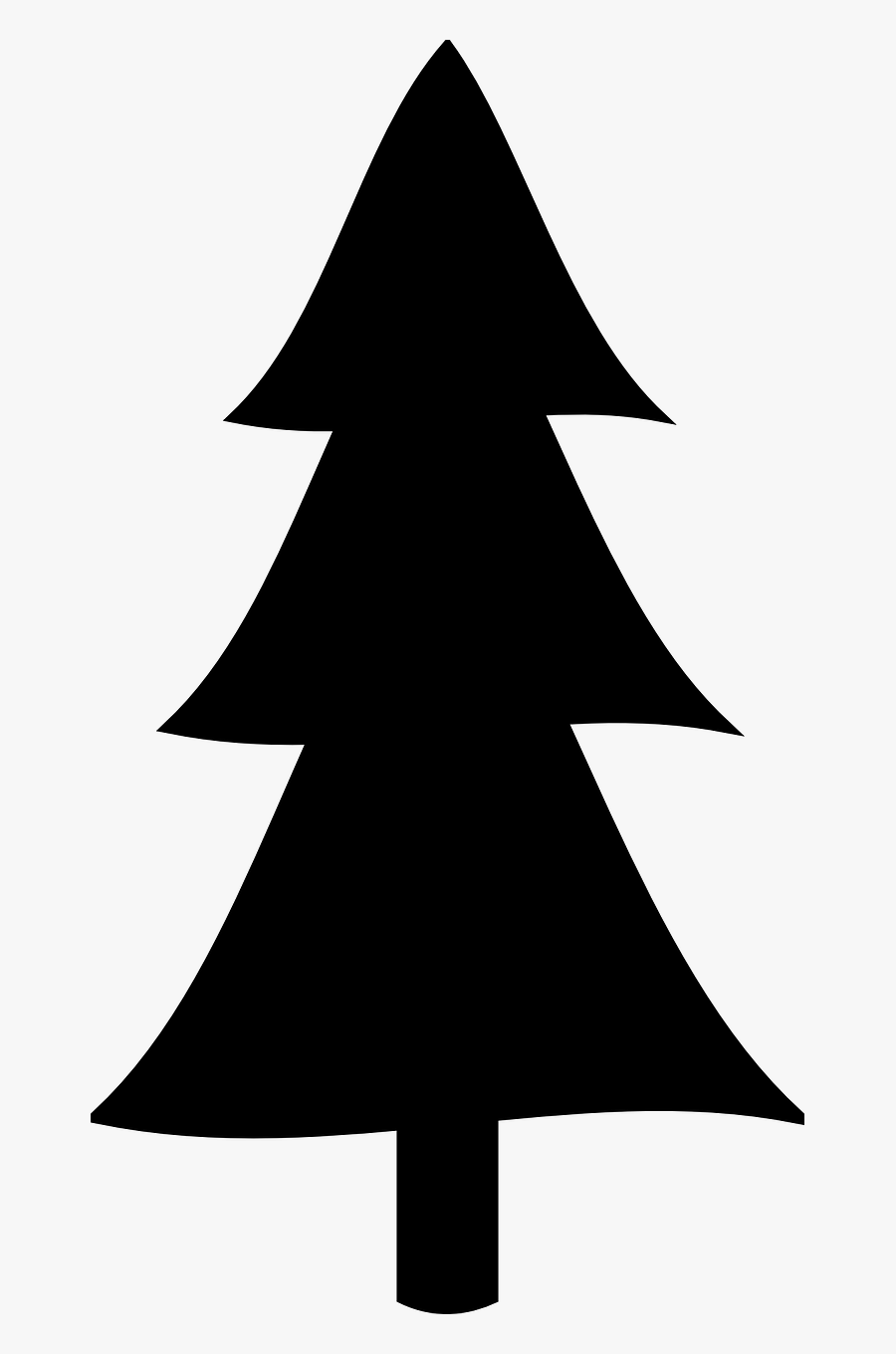 Clipart Pine Tree Silhouette - Silhouette Pine Tree Clipart, Transparent Clipart