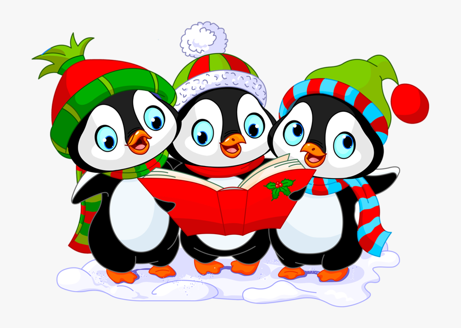 Carolers Clipart Penguin - Merry Christmas Penguin Clipart, Transparent Clipart