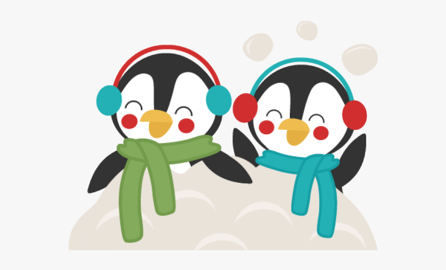 Penguin Snow Clip Png, Transparent Clipart