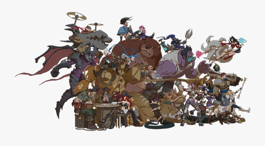Download League Of Legends Characters Png Clipart For - Faker And His Champions, Transparent Clipart