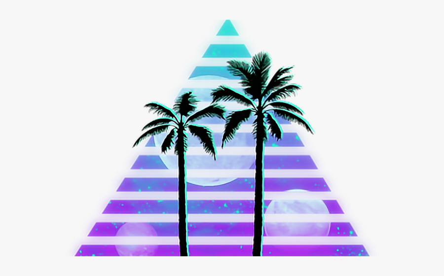 Coconut Clipart Transparent Tumblr - Palm Tree Silhouette Clip Art, Transparent Clipart