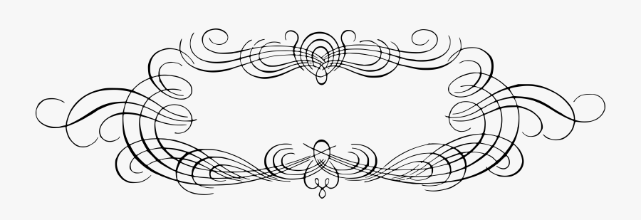 Royalty Free Image - Vintage Calligraphy Frame Png, Transparent Clipart