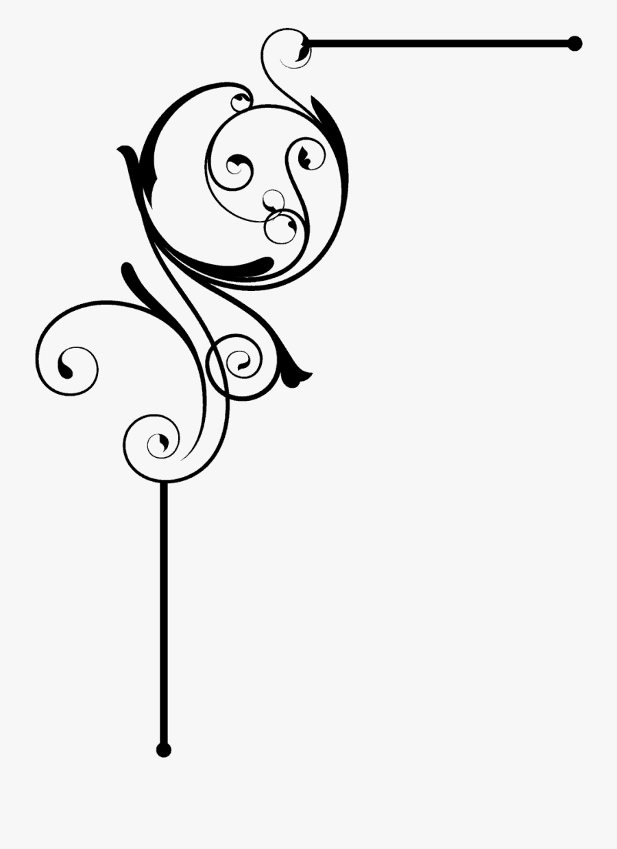 Flourishes On The Pages Like This - Cartoon, Transparent Clipart