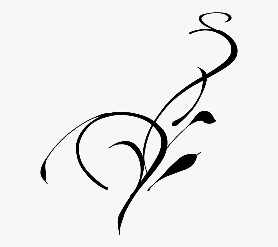Swirl, Flourish, Design, Element, Decorative, Ornate - Vine Clip Art, Transparent Clipart
