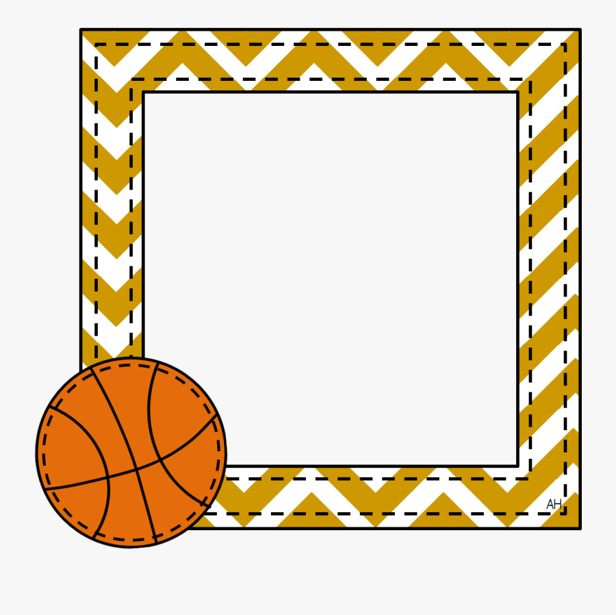 Border And Frames Basketball, Transparent Clipart