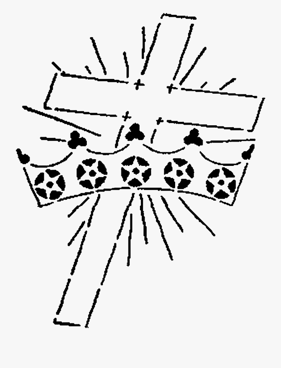 Cross Crown Religious Image - Christian Cross, Transparent Clipart