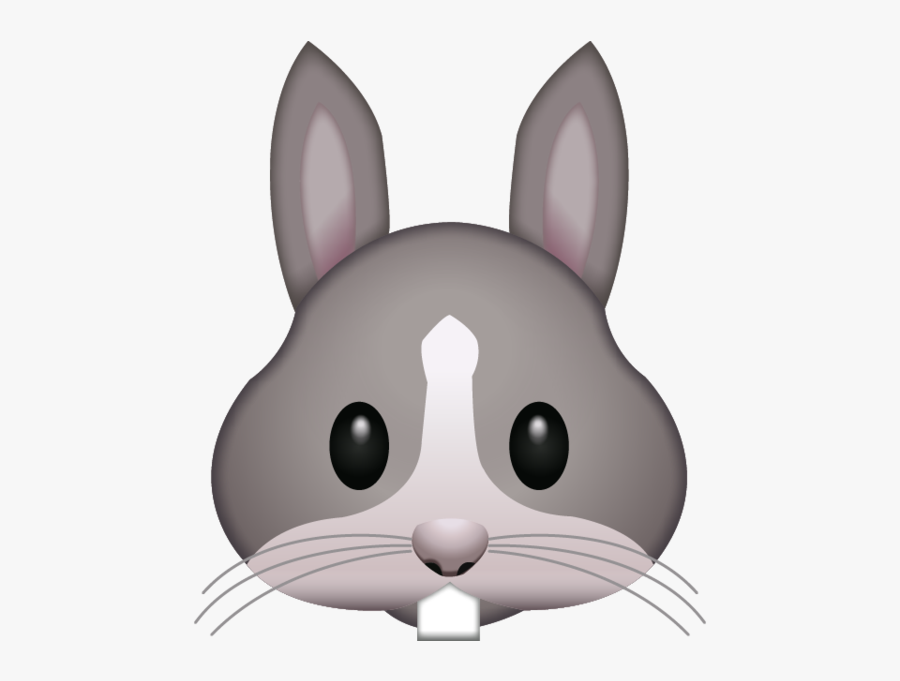 Clip Art Download Rabbit Face Emoji - Bunny Emoji, Transparent Clipart