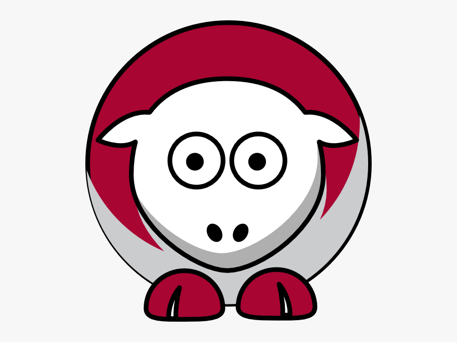 Alabama Crimson Tide Sheep, Transparent Clipart