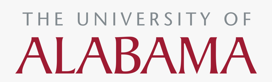 Alabama Primary Stacked Nameplate - University Of Alabama Tuscaloosa Logo, Transparent Clipart