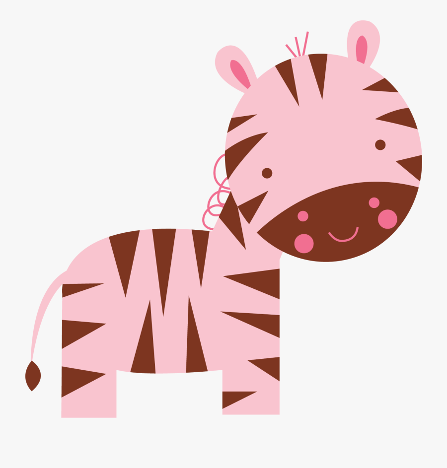 Baby Safari Animals - Zebra Safari Animals Cartoon Png, Transparent Clipart